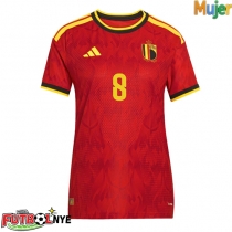 Camiseta Bélgica Youri Tielemans #8 Primera Equipación para mujer Mundial 2026 manga corta